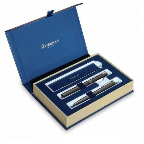 WATERMAN olovke poklon set - Hemijska olovka + Nalivpero Black - Allure